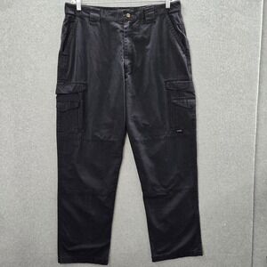 Tru Spec Men Pants 38x34 Black Cargo Straight Utility‎ Workwear Pockets